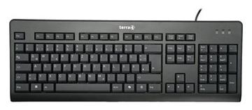 TERRA Keyboard 1500 Corded USB black Copilot 105 Tasten kabelgebunden - Tastatur - Keypad - TL: Deutsch, QWERTZ von LumaTech