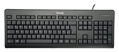 TERRA Keyboard 1500 Corded USB black Copilot 105 Tasten kabelgebunden - Tastatur - Keypad - TL: Deutsch, QWERTZ