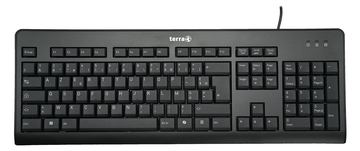TERRA Keyboard 1500 Corded USB black/noir Copilot 105 Tasten - Tastatur - Keypad - TL: Französisch, AZERTY von LumaTech