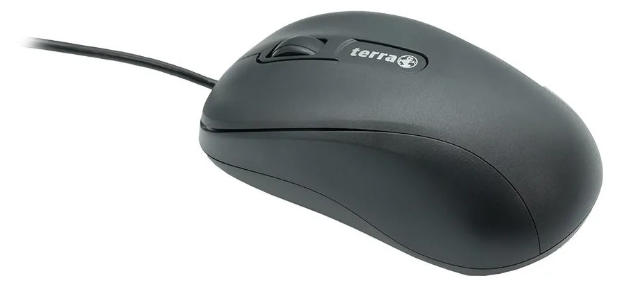 TERRA Mouse 1500 Corded USB black 3-Tasten symmetrisch kabelgebunden 1 - Maus - Sonstiges Eingabegerät, Ansicht 2