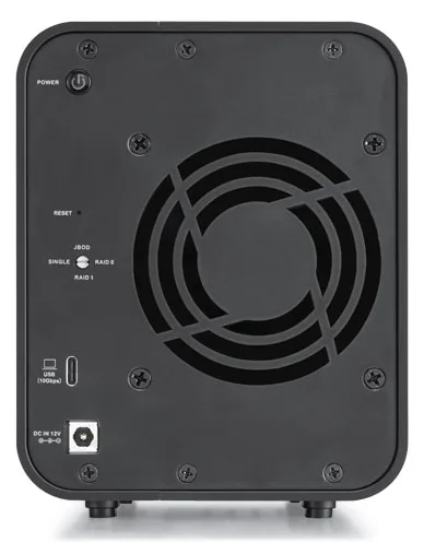 TerraMaster DAS 2-BAY USB3.2 RAID - D2-320 0/1/JBOD/Single - DAS - 10.000 Mbps, Ansicht 4