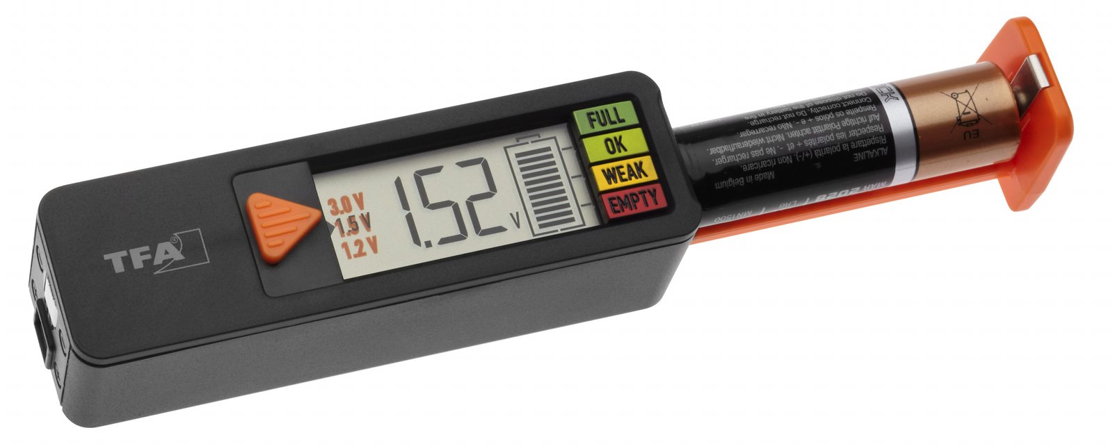 TFA 98.1126.01 - 1.5v - 9v - A - AA - AAA - C - D - Kunststoff - Schwarz