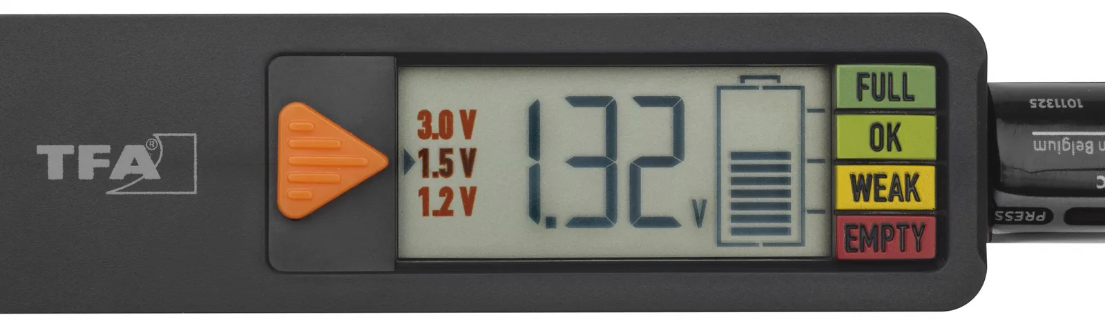 TFA 98.1126.01 - 1.5v - 9v - A - AA - AAA - C - D - Kunststoff - Schwarz, Ansicht 2
