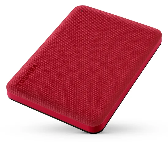 Toshiba Canvio Advance - Festplatte - 1 TB - extern (tragbar) - Rot, Ansicht 3