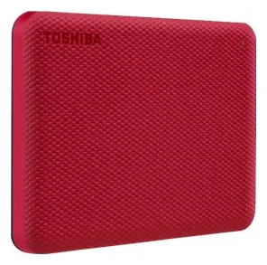 Toshiba Canvio Advance - Festplatte - 2 TB - extern (tragbar) - Rot, Ansicht 3