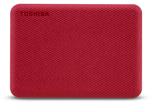 Toshiba Canvio Advance - Festplatte - 4 TB - extern (tragbar) - Rot, Ansicht 2