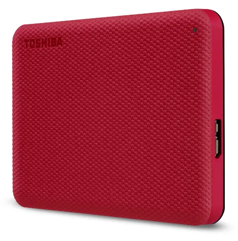Toshiba Canvio Advance - Festplatte - 4 TB - extern (tragbar) - Rot, Ansicht 4