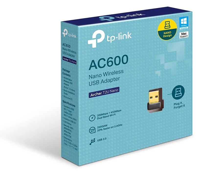 TP-LINK Archer T2U Nano - Netzwerkadapter - USB 2.0, Ansicht 4