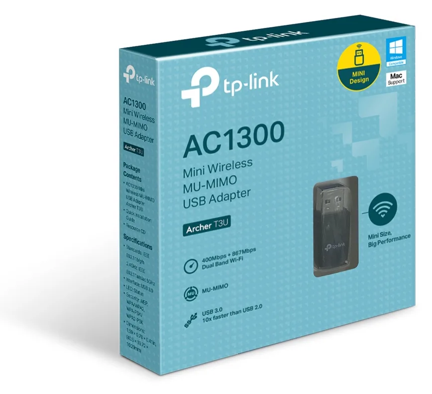 TP-LINK Archer T3U - Netzwerkadapter - USB 3.0, Ansicht 4