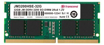 Transcend JetRAM - DDR4 - Modul - 32 GB - SO DIMM 260-PIN - 3200 MHz von LumaTech