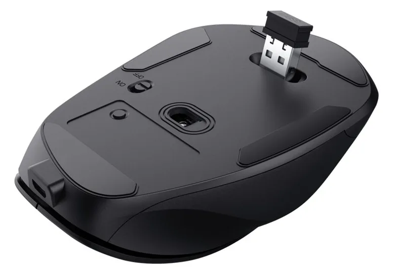 Trust Fyda Comfort - Maus - eco - ergonomisch - Für Rechtshänder - optisch - 6 Tasten - kabellos - 2.4 GHz, Ansicht 4