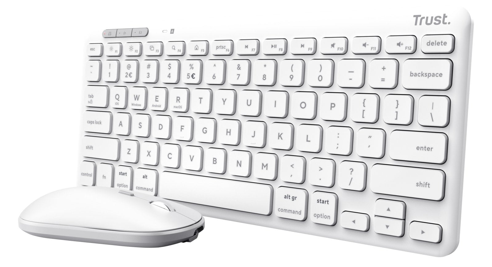 Trust LYRA Keyboard & Mouse white - TL: Deutsch, QWERTZ