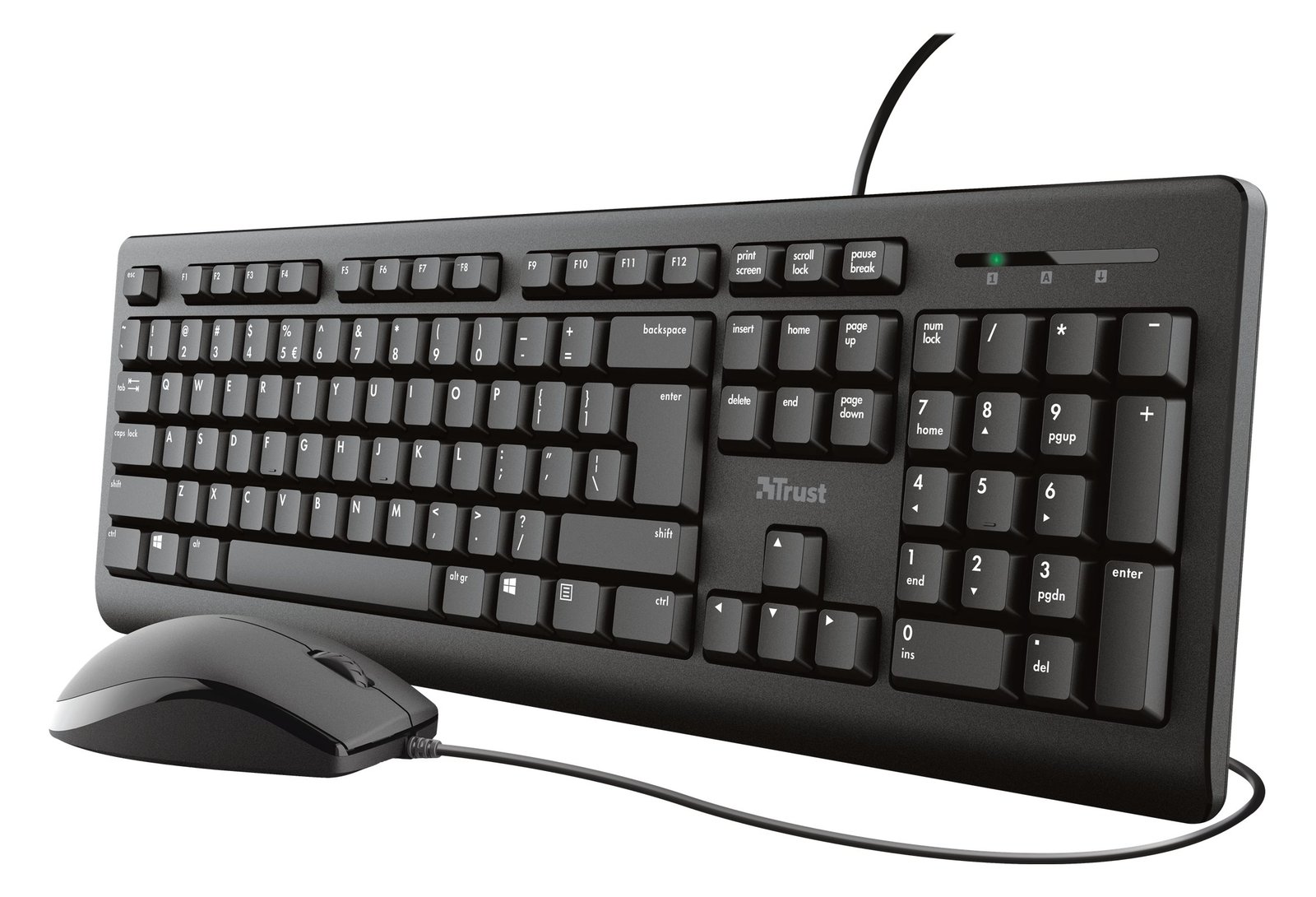 Trust Primo - Tastatur-und-Maus-Set - USB - TL: Deutsch, QWERTZ von LumaTech