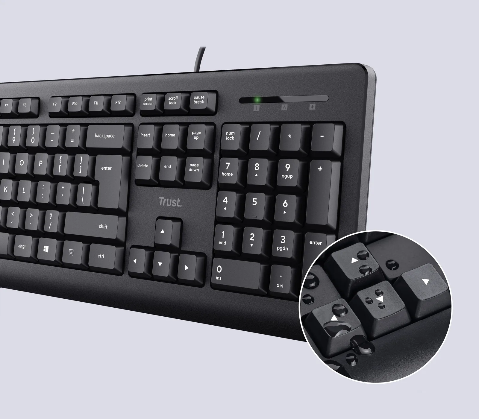 Trust TKM-250 - Tastatur-und-Maus-Set - USB - TL: Deutsch, QWERTZ, Ansicht 2