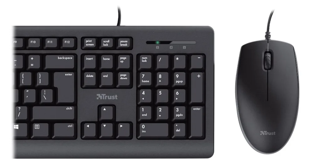 Trust TKM-250 - Tastatur-und-Maus-Set - USB - TL: Deutsch, QWERTZ, Ansicht 3