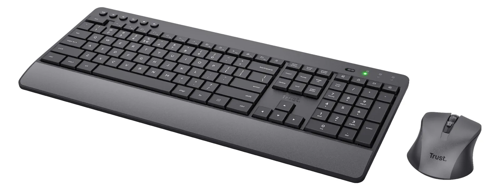 Trust Trezo Comfort - Tastatur-und-Maus-Set - kabellos - TL: Deutsch, QWERTZ, Ansicht 3