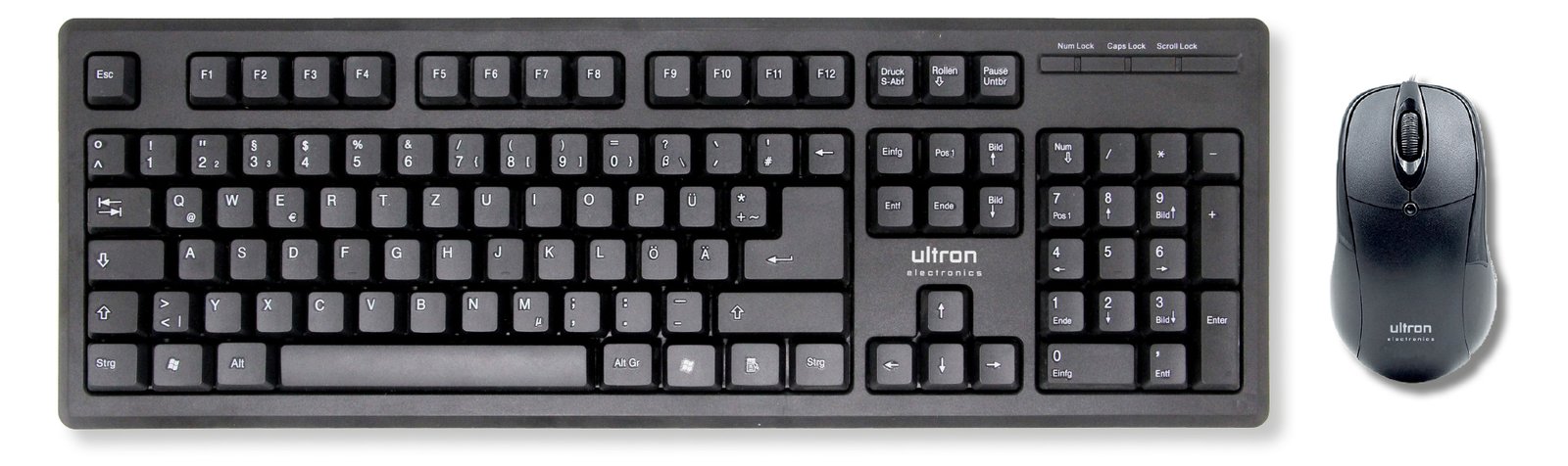 Ultron UMC-200 - Tastatur-und-Maus-Set - USB - TL: Deutsch, QWERTZ