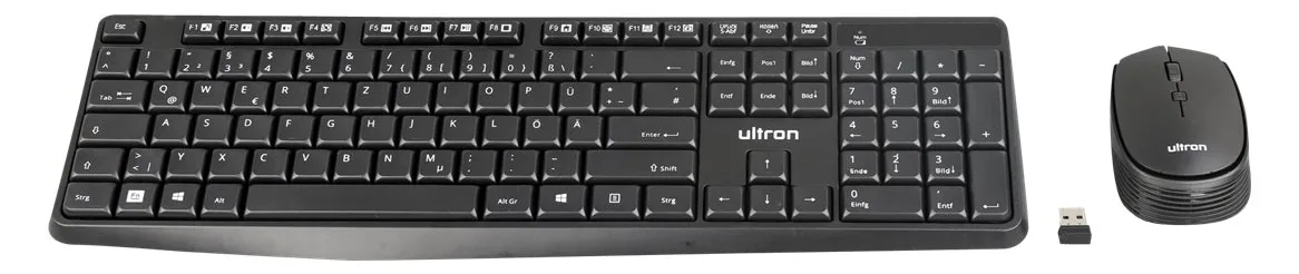 Ultron UMC-300 - Tastatur-und-Maus-Set - kabellos - TL: Deutsch, QWERTZ, Ansicht 4
