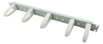 VALUE 19 Cable Management plate - Kabelführungsplatte für Schaltschrank - Grau - 1U - 25.4/48.3 cm (10/19) von LumaTech