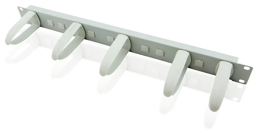 VALUE 19 Cable Management plate - Kabelführungsplatte für Schaltschrank - Grau - 1U - 25.4/48.3 cm (10/19), Ansicht 2