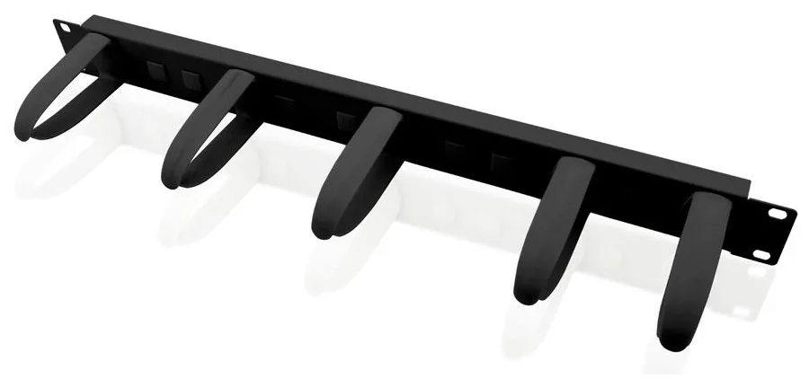VALUE 19 Cable Management plate - Kabelführungsplatte für Schaltschrank - Schwarz - 1U - 25.4/48.3 cm (10/19), Ansicht 2