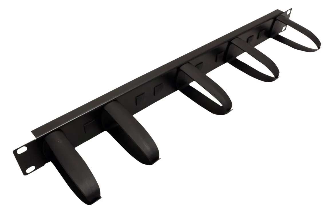VALUE 19 Cable Management plate - Kabelführungsplatte für Schaltschrank - Schwarz - 1U - 25.4/48.3 cm (10/19), Ansicht 3
