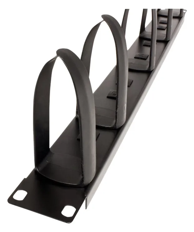 VALUE 19 Cable Management plate - Kabelführungsplatte für Schaltschrank - Schwarz - 1U - 25.4/48.3 cm (10/19), Ansicht 4