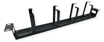 VALUE 19-Kabelmanagement 4 G-Typ Metallösen+ Bürste schwarz von LumaTech