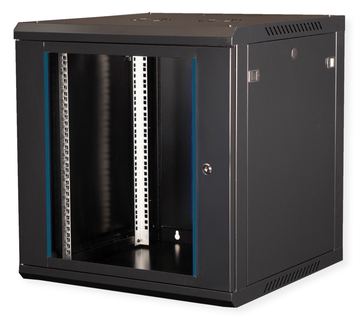 VALUE 19-Zoll Wandgehäuse 600x600mm schwarz Bausatz - Wandgehäuse von LumaTech