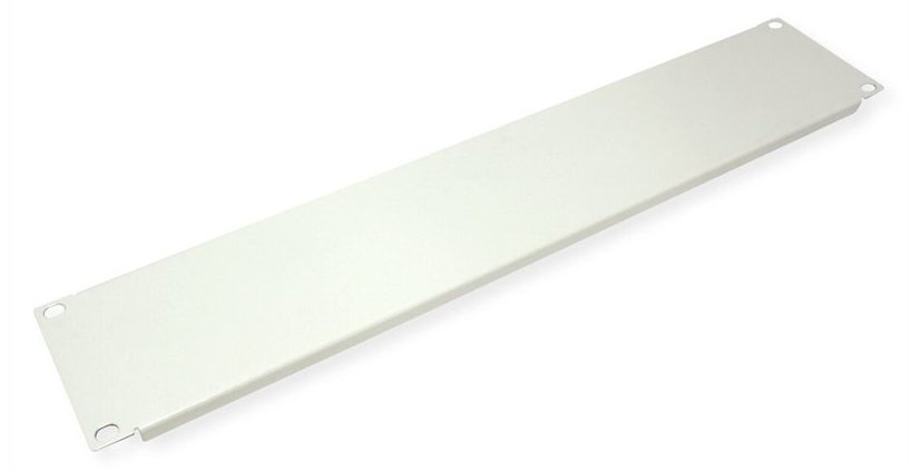 VALUE Blindabdeckung - Hellgrau, RAL 7035 - 2U - 48.3 cm (19) von LumaTech