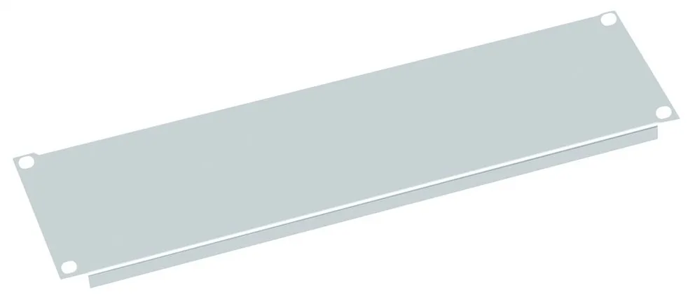 VALUE Blindabdeckung - Hellgrau, RAL 7035 - 3U - 48.3 cm (19), Ansicht 2