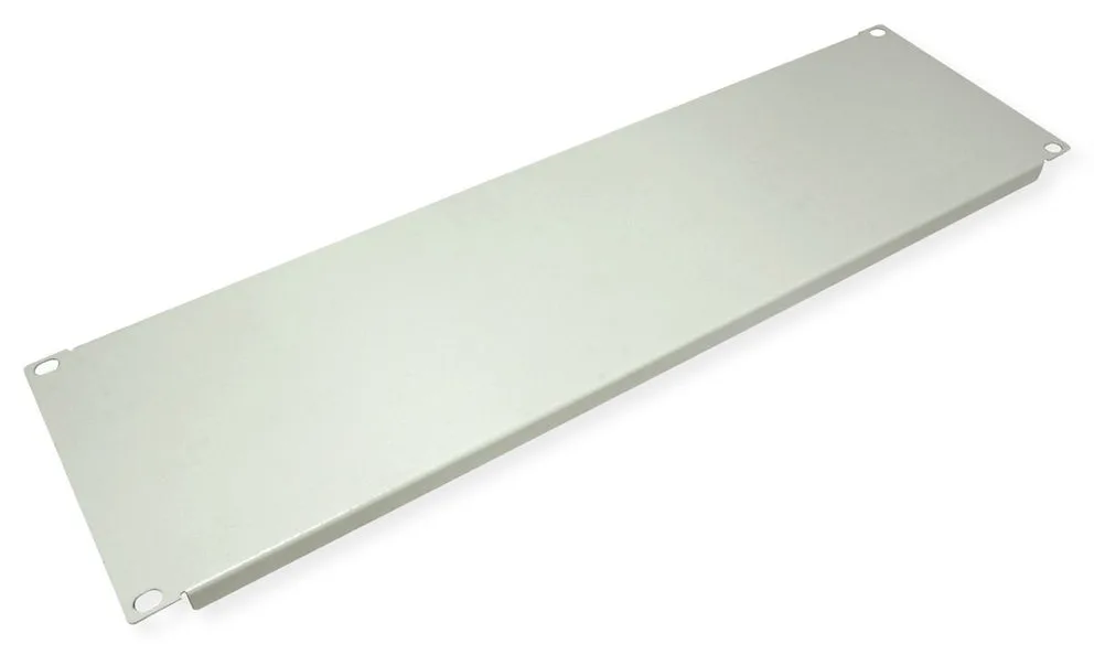 VALUE Blindabdeckung - Hellgrau, RAL 7035 - 3U - 48.3 cm (19), Ansicht 4