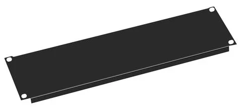 VALUE Blindabdeckung - Schwarz, RAL 9005 - 3U - 48.3 cm (19), Ansicht 2