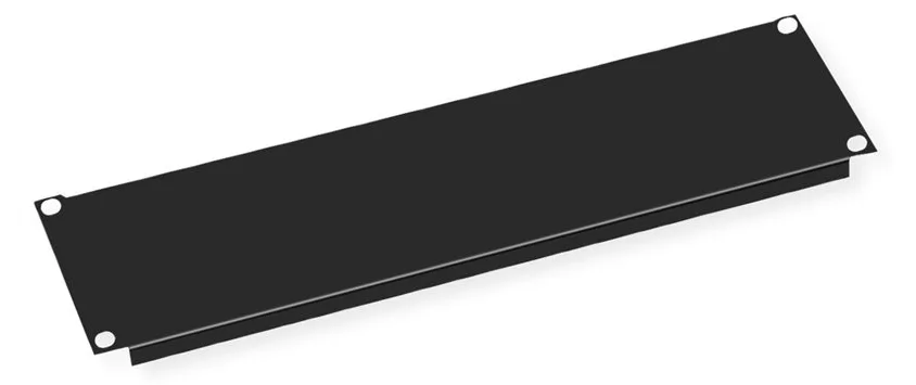 VALUE Blindabdeckung - Schwarz, RAL 9005 - 3U - 48.3 cm (19), Ansicht 3