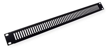 VALUE Blindabdeckung - Vorderseite - Schwarz, RAL 9005 - 1U - 48.3 cm (19) von LumaTech