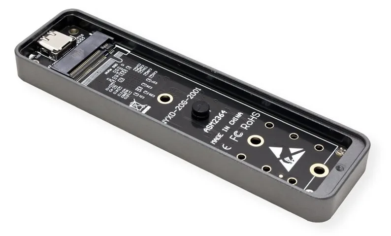 VALUE Externe SSD-Box USB3.2 Gen2x2 Typ C NVME, Ansicht 3