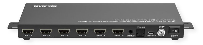 VALUE HDMI Matrix 4K30Hz 4 x 2 QUAD Multi-Viewer