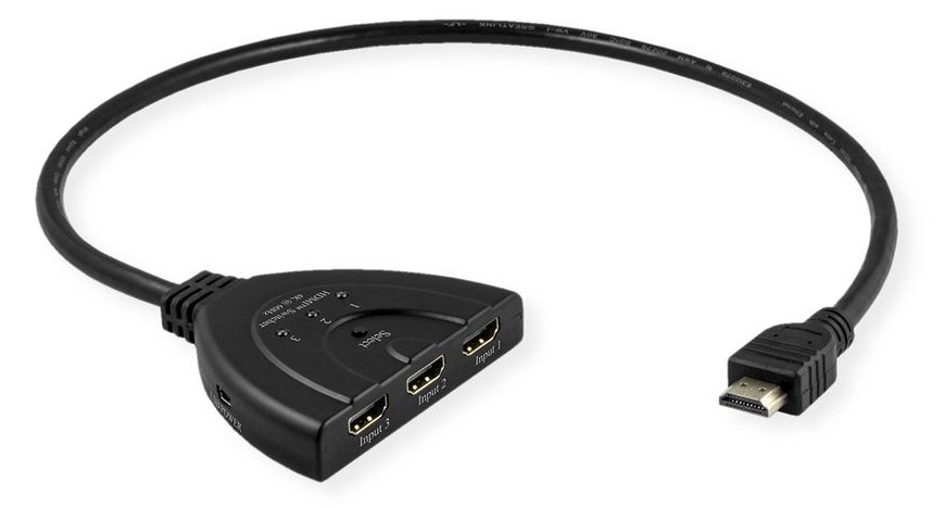 VALUE HDMI Switch 4K60Hz 3fach