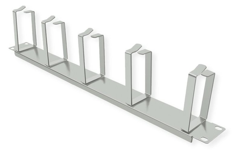 VALUE Kabelführungsplatte für Schaltschrank - Vorderseite - Hellgrau, RAL 7035 - 1U - 48.3 cm (19) von LumaTech