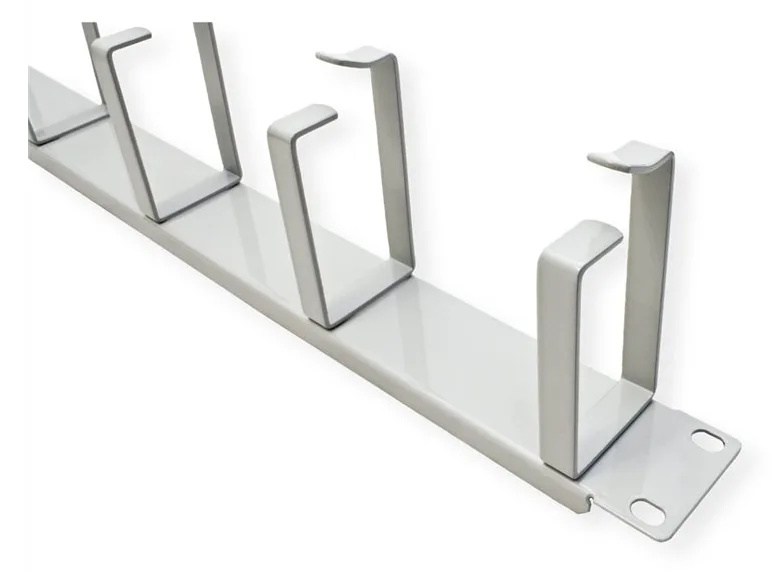 VALUE Kabelführungsplatte für Schaltschrank - Vorderseite - Hellgrau, RAL 7035 - 1U - 48.3 cm (19), Ansicht 3