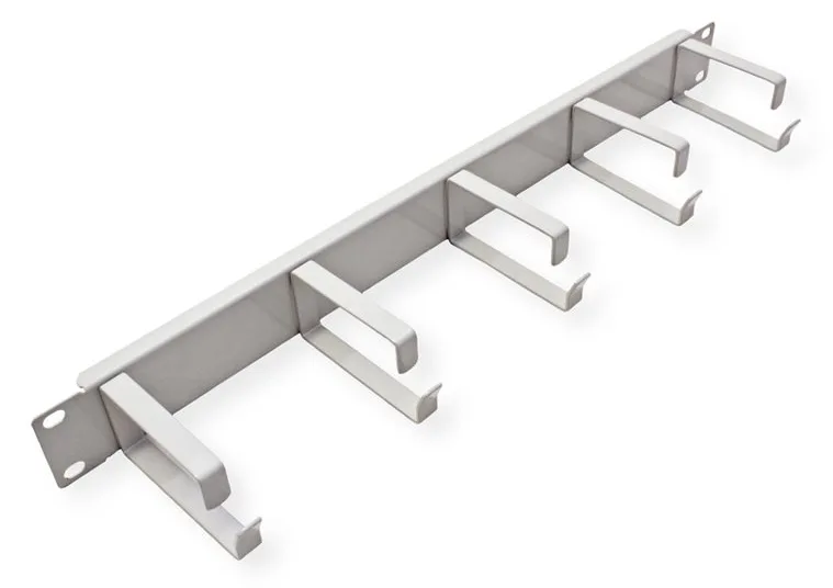 VALUE Kabelführungsplatte für Schaltschrank - Vorderseite - Hellgrau, RAL 7035 - 1U - 48.3 cm (19), Ansicht 4