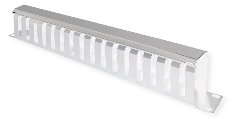 VALUE Kabelmanagement - Vorderseite - Hellgrau, RAL 7035 - 1U - 48.3 cm (19) von LumaTech