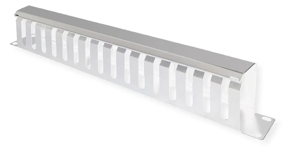 VALUE Kabelmanagement - Vorderseite - Hellgrau, RAL 7035 - 1U - 48.3 cm (19), Ansicht 2