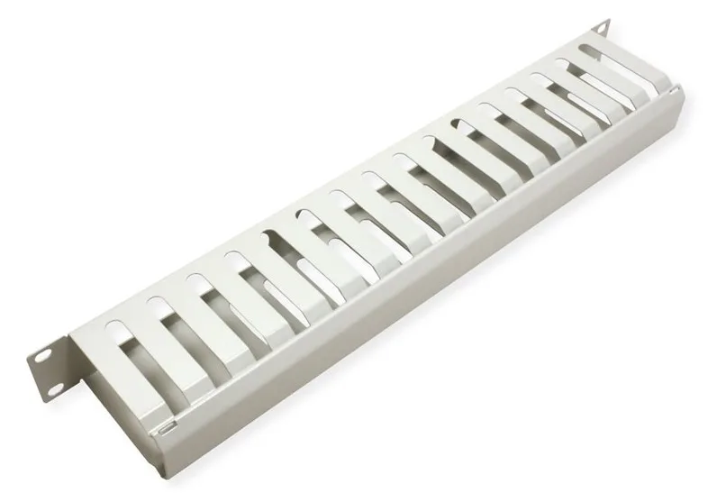VALUE Kabelmanagement - Vorderseite - Hellgrau, RAL 7035 - 1U - 48.3 cm (19), Ansicht 3