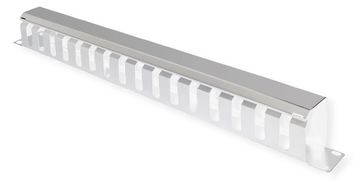 VALUE Kabelmanagement - Vorderseite - Hellgrau, RAL 7035 - 1U - 48.3 cm (19) von LumaTech