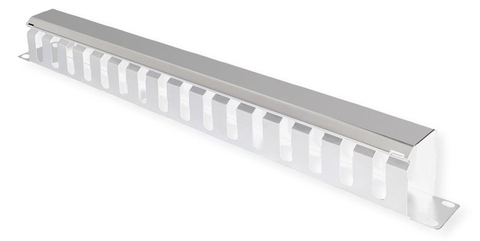 VALUE Kabelmanagement - Vorderseite - Hellgrau, RAL 7035 - 1U - 48.3 cm (19) von LumaTech