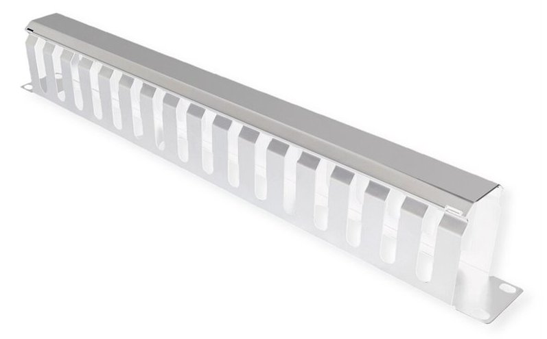 VALUE Kabelmanagement - Vorderseite - Hellgrau, RAL 7035 - 1U - 48.3 cm (19) von LumaTech