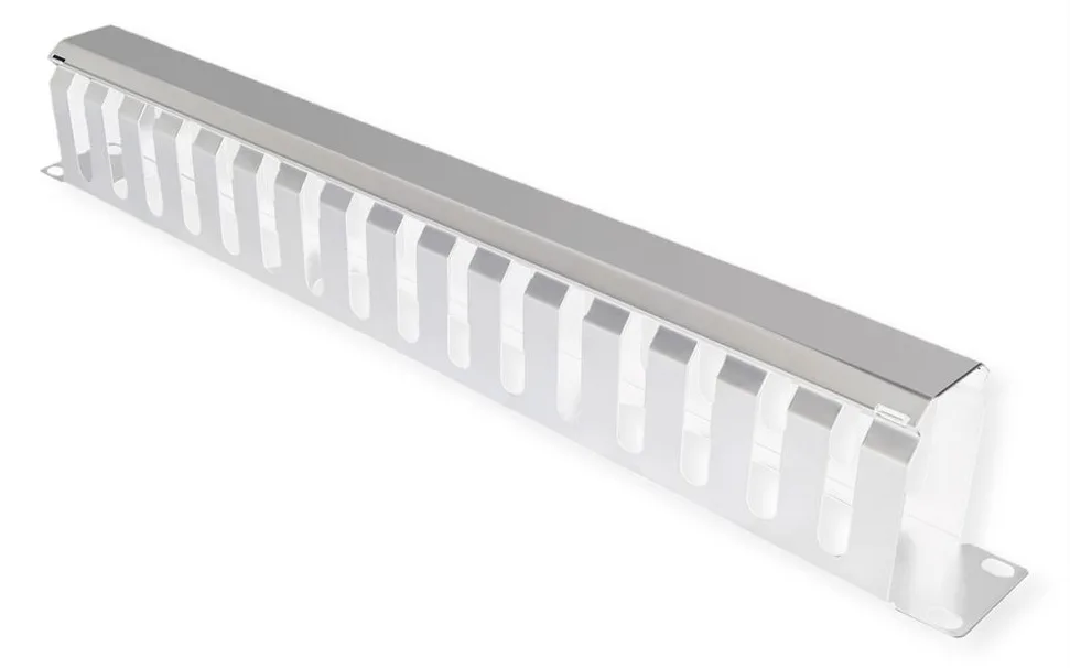VALUE Kabelmanagement - Vorderseite - Hellgrau, RAL 7035 - 1U - 48.3 cm (19), Ansicht 2