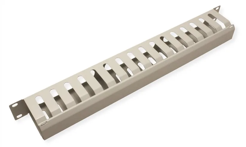 VALUE Kabelmanagement - Vorderseite - Hellgrau, RAL 7035 - 1U - 48.3 cm (19), Ansicht 3