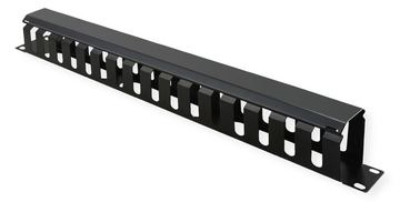 VALUE Kabelmanagement - Vorderseite - Schwarz, RAL 9005 - 1U - 48.3 cm (19) von LumaTech